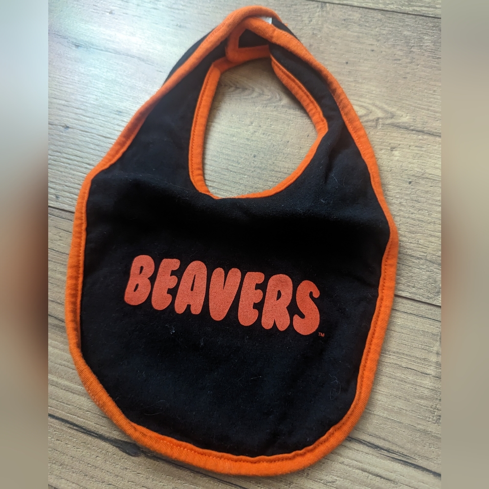 OSU Beavers baby bib